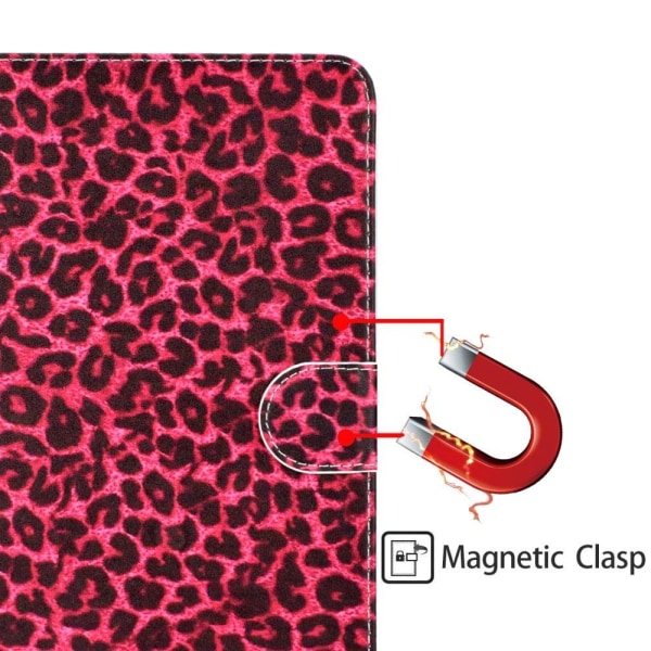 iPad 10.2 (2021) / Air (2019) cool pattern leather flip case - R Röd