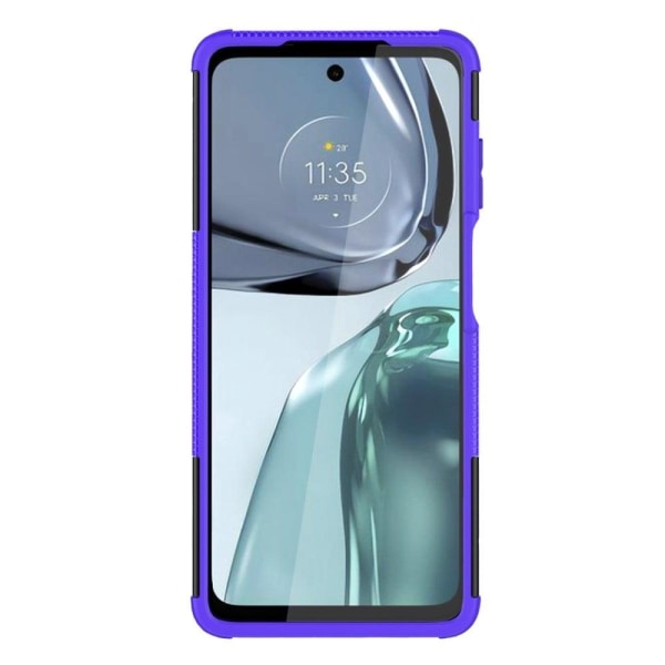 Kickstand cover with magnetic sheet for Motorola Moto G62 5G - P Purple