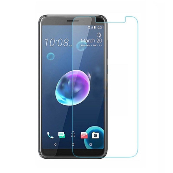 HTC Desire 12 Plus beskyttelsesfilm i hærdet glas med afrundede Transparent