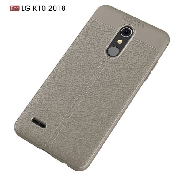 LG K10 (2018) Liitsihedelmän Jyväinen TPU Takasuoja Kuori - Harmaa Silver grey