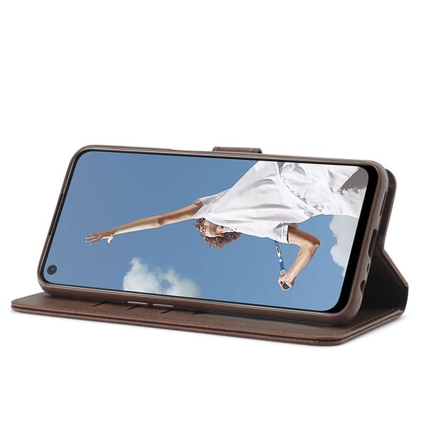 LC.IMEEKE Oppo A54 5G / A74 5g / A93 5g Flippetui - Brun Brown