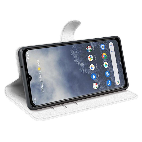 Klassisk Nokia G60 Flip Etui - Hvid White
