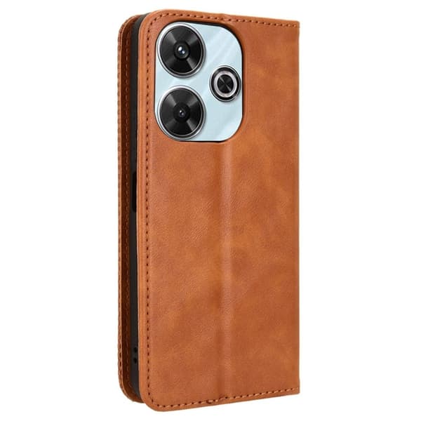 Bofink Vintage läder Xiaomi Redmi Note 13 / Xiaomi Poco M6 fodral - Brun Brun