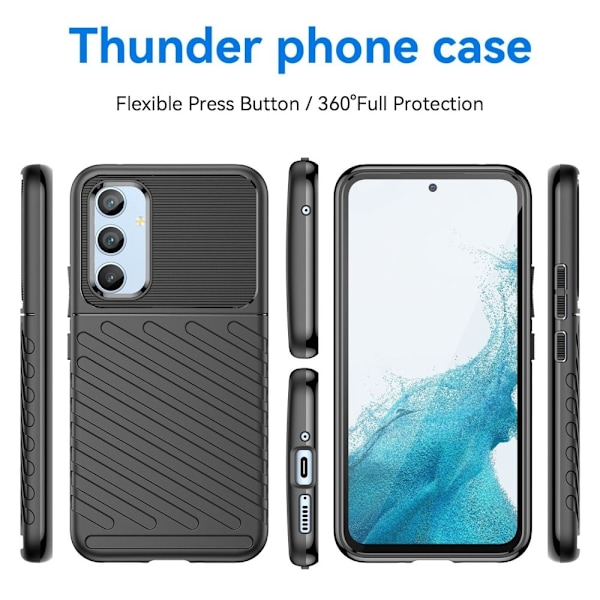 Thunder Samsung Galaxy A54 Etui - Sort Black