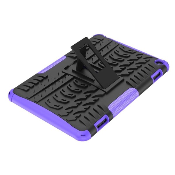 Dækmønster kickstand-etui til Amazon Fire 8 HD (2022) - Lilla Purple