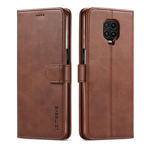 LC.IMEEKE Xiaomi Redmi Note 10 Lite flip etui - Brun Brown