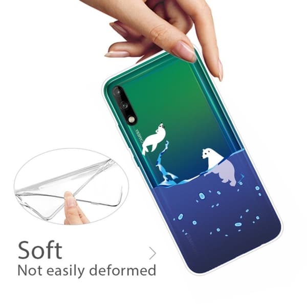 Deco Huawei P40 Lite E skal - Isbjörn Blå