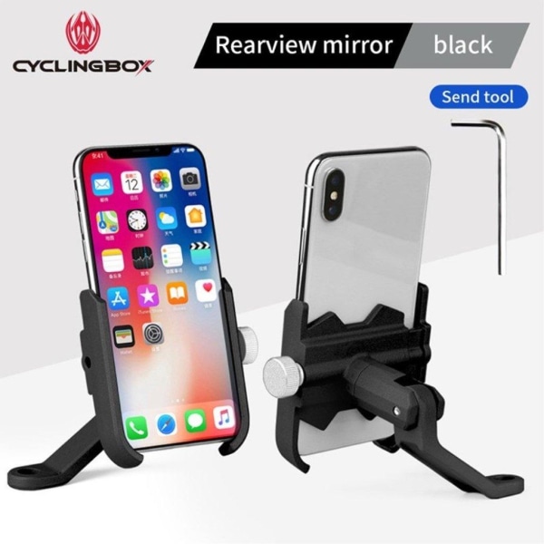 Universal CYCLINGBOX BG-KS002 rotatable bike mount phone holder Black