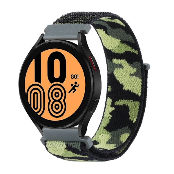 22 mm universal klockarmband i nylon i kamouflagestil - Militärgrön Grön