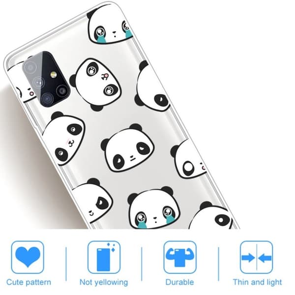 Deco Samsung Galaxy M51 cover - Hvid White