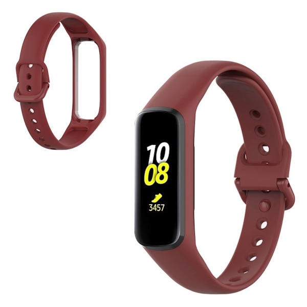 Samsung Gear Fit2 silikon frame - vinröd Röd