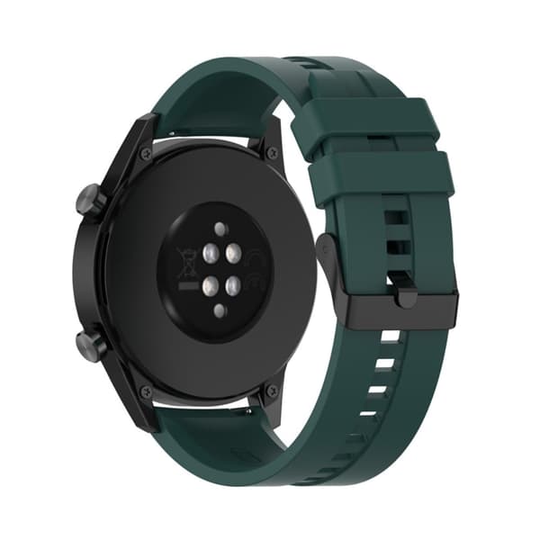 22 mm universal klockarmband i silikon - Mörkgrön Grön