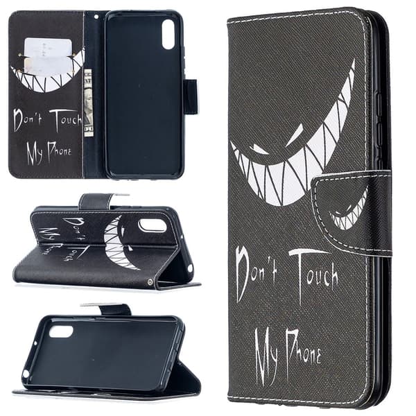 Wonderland Xiaomi Redmi 9A Flippetui - Don't Touch My Phone Black