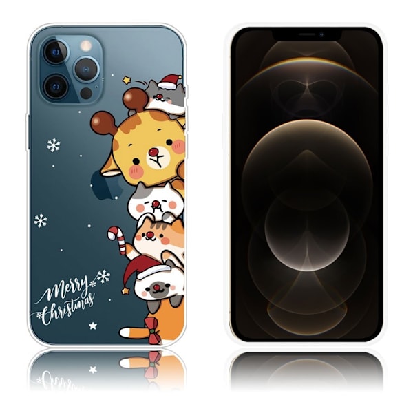 Joulu iPhone 12 Pro Max tapauksessa - Eläimet Multicolor