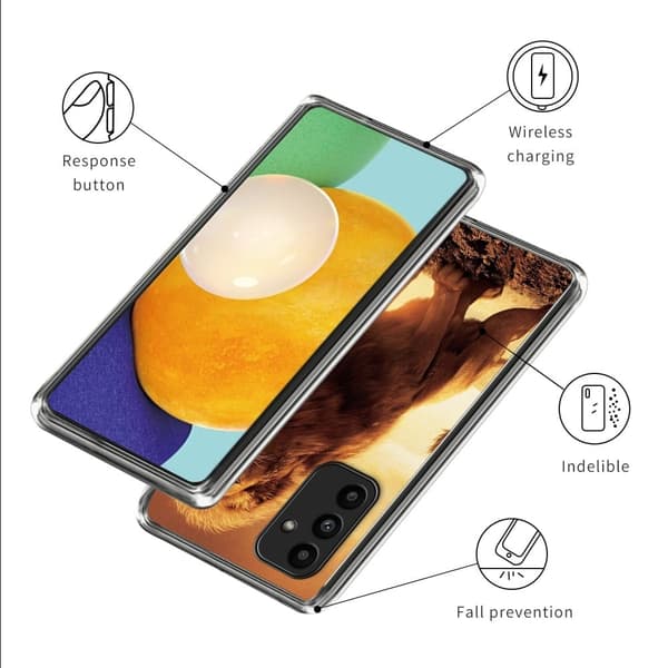 Deco Samsung Galaxy A15 skal - Lejon Brun