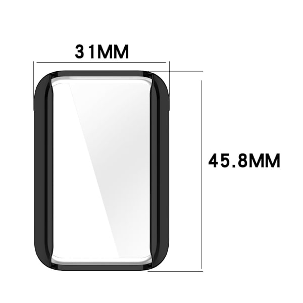 Electroplating Full-Wrapped Watch Frame Case Honor band 9 Shockproof flexible Protector - Rose Gold Rosa
