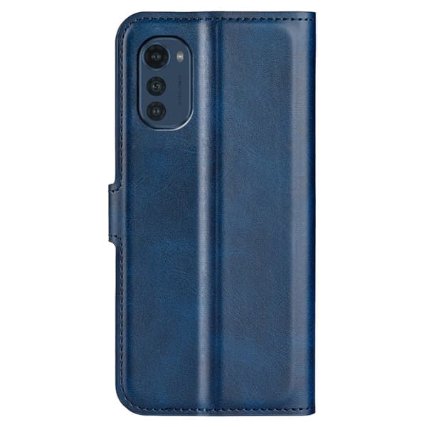 Motorola Moto E32 nahkainen lompakokkotelo - Sininen Blue