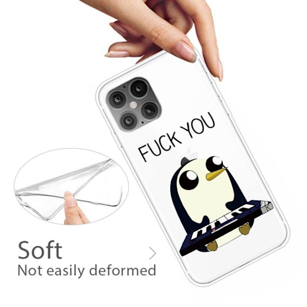 Deco iPhone 12 Pro Max kotelot - Pingviini White