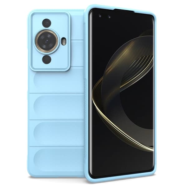 Mjukt greppformat Huawei Nova 11 Pro / Huawei Nova 11 Ultra skal - Blå Blå