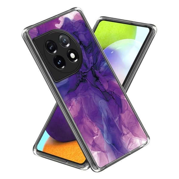 Marmordesign OnePlus Ace 3 / OnePlus 12R deksel - Style A Purple