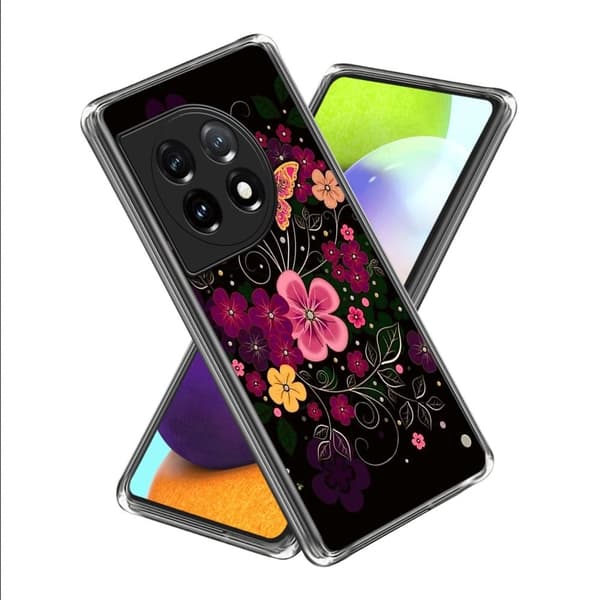 Deco OnePlus Ace 3 cover - Blomst Og Sommerfugl Pink