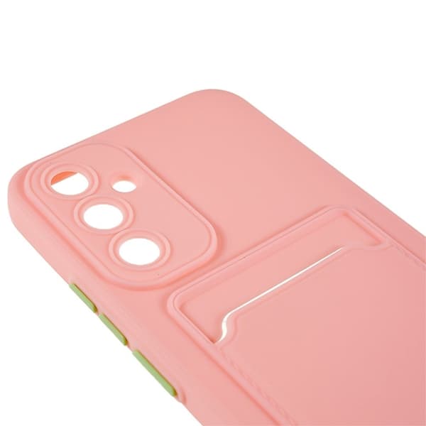Deksel med Kortholder til Samsung Galaxy A54 - Rosa Pink