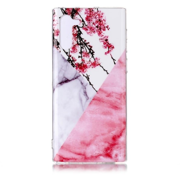 Marmormotiv Samsung Galaxy Note 10 skal - Blommig Marmor multifärg