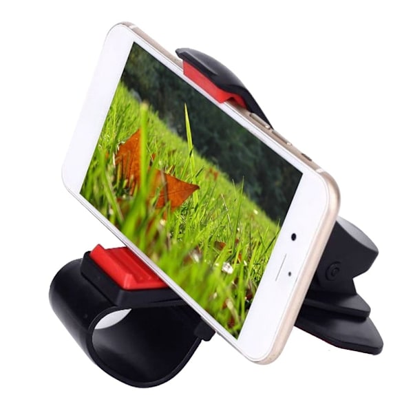Universell telefonholder for bilmontering med klips Black