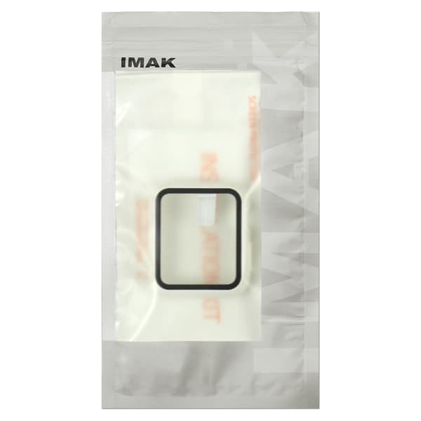 IMAK Apple Watch (41mm) cover with HD tempered glass - Black Transparent