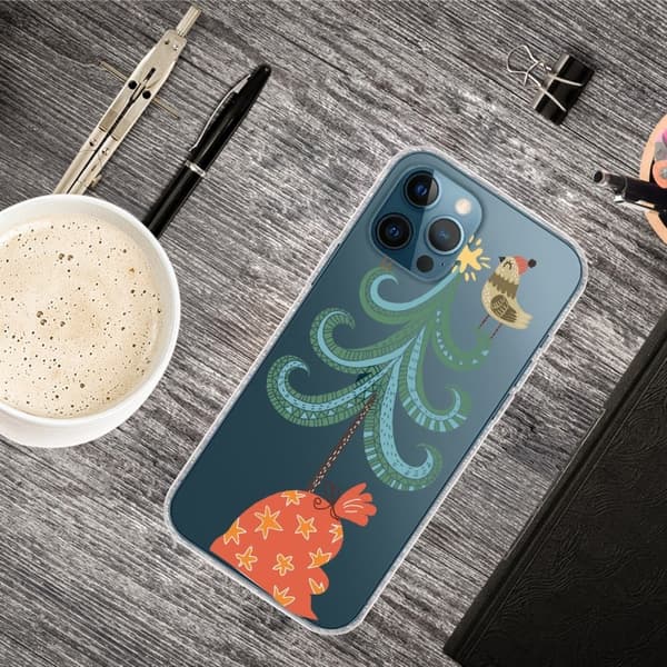Joulu iPhone 13 Pro tapauksessa - Lintu Puussa Multicolor
