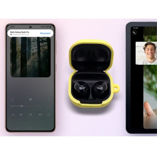 Samsung Galaxy Buds Pro silikonveske med spenne - Mintgrønn Green