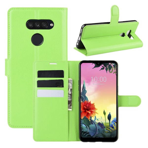 Classic LG K50S flip kotelot - Vihreä Green