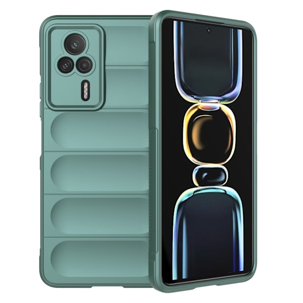 Mjukt greppformat Xiaomi Redmi K60E skal - Grön Grön