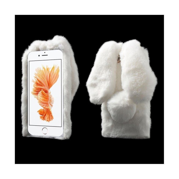 Fluffy Rabbit iPhone 8 Plus / iPhone 7 Plus skal - Vit Vit