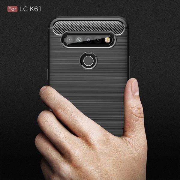 Carbon Flex kuoret - LG K61 - Musta Black