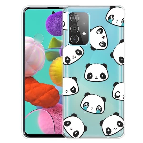 Deco Samsung Galaxy A73 Etui - Søte Pandaer White