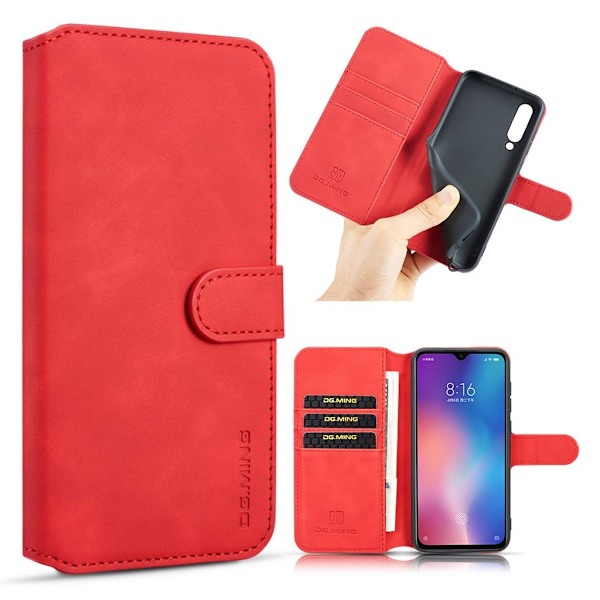 DG.MING Samsung Galaxy A70 Retro kotelot - Punainen Red