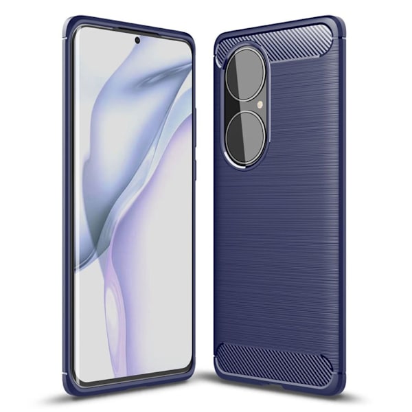 Carbon Flex Etui Huawei P50 Pro - Blå Blue