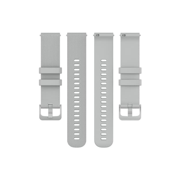 Polar Ignite / Garmin Vivomove 3 silikoninen kellonauha - Harmaa Silver grey