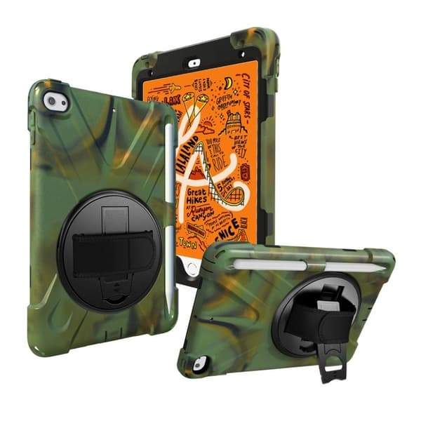 iPad Mini (2019) X-Shape 360 asteen kotelo - Naamiointi Multicolor