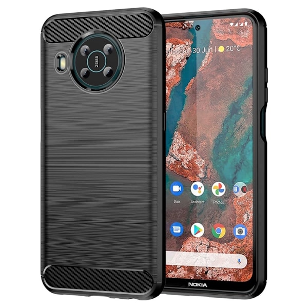Carbon Flex Etui Nokia X10 / X20 - Sort Black