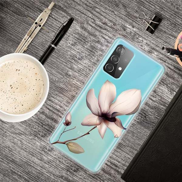 Deco Samsung Galaxy A72 5G skal - Vacker Blomma Rosa