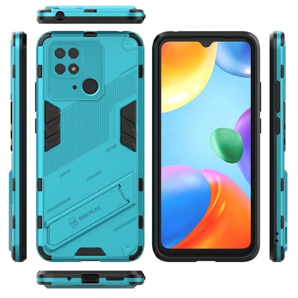 Matte Liquid silikone cover til Xiaomi Redmi 10C - Blå Blue