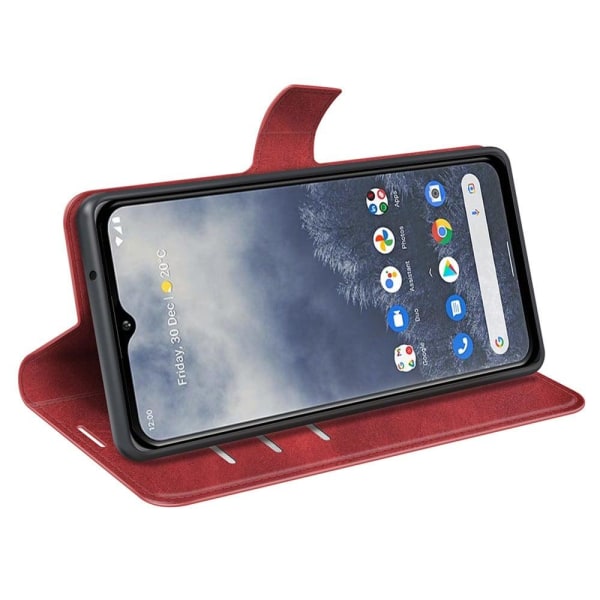 Lompakko Nahkakotelo For Nokia G60 - Punainen Red