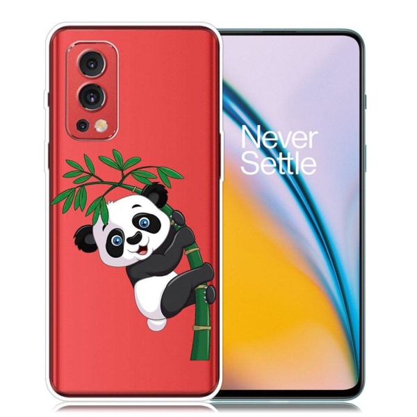 Deco OnePlus Nord 2 5G Suojakotelo - Panda And Bamboo Multicolor