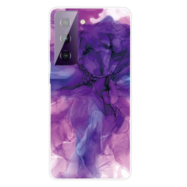 Marmori Samsung Galaxy S21 FE Suojakotelo - Unenomainen violetti marmori marmori Purple