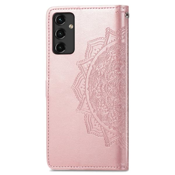 Mandala Samsung Galaxy A14 Flip Fodral - Roséguld Rosa