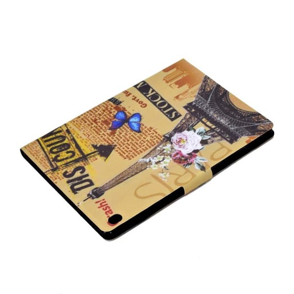 Lenovo Tab M10 Mønster Printing Lær Etui - Eiffel Tower Multicolor