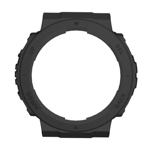 Huami Amazfit Active Edge A2212 bump resistant Frame Half Cover Smart Watch Bumper Case - Black Svart