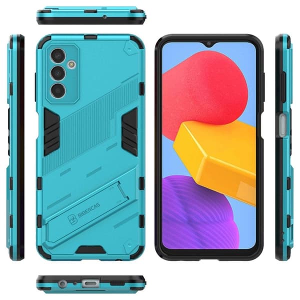 Stöttåligt Samsung Galaxy M13 4G hybridskal - Blå Blå